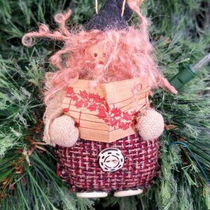 Christmas Clown Hobo Ornament Caroling Singing Holding Book